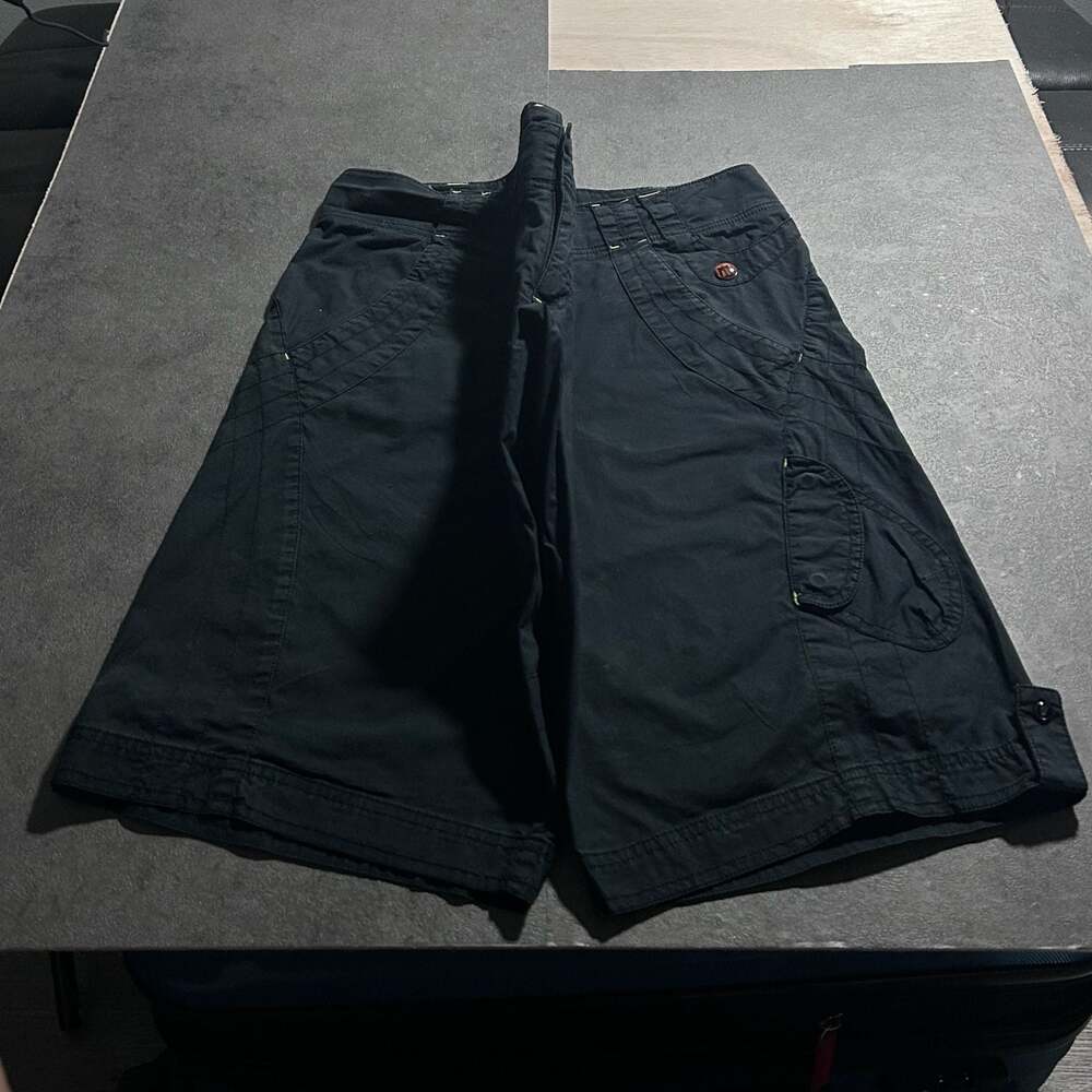 Vintage Nike Men's Y2K Utility Tech Cargo Shorts Black